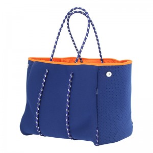 2021 Zomer Nieuwe Design Neopreen Beach Bag Grote Capaciteit Neopreen Geperforeerde Neopreen Tote Bag