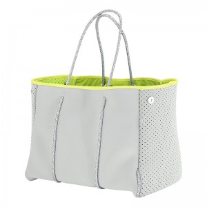 Neopreen Multipurpose Beach Bag Tote met innerlijke ritssluiting en beweegbare bord